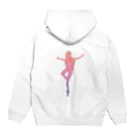 Ayano Ballet Studio 〜passé〜　アヤノバレエスタジオパッセのレインボー Hoodie:back