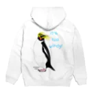 LalaHangeulのRockhopper penguin　(イワトビペンギン)　バックプリント Hoodie:back