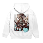 月蝕ざっか店＠SUZURI🇺🇦のChocomint*Holic（For Backprint） Hoodie:back