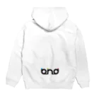 b.n.d [街中でもラグビーを！]バインドのbindマーク Hoodie:back