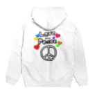 reeno room o(^-^)oの【LOVE and PEACE】#16 Hoodie:back