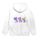 あるちゃんショップの３color Girls Hoodie:back