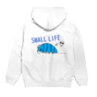 SMALL LIFEのイリドウイルス Hoodie:back