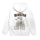 Makise COFFEE.のマキセコーヒー(ラテ美) Hoodie:back