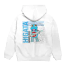 有明ガタァ商会のHIGATAと超魚 Hoodie:back