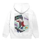 心愛もかグッズストアのMocha ロゴ&ビジュアル Hoodie:back