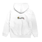 Rangetuのネモフィラと花 Hoodie:back