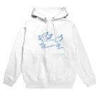 Chiyo.Wan(🐕🕊️のお店)のHanemimi犬　(ブルー) Hoodie