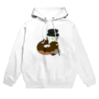 天空海洋研究会のドーナツもぐもぐペスト君 Hoodie