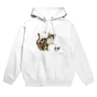 Cleavageのロゴにゃんこ Hoodie