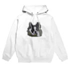 あんこ堂のボストンテリア　油絵　犬　ボステリ Hoodie