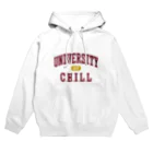 グラフィンのチル大学 エンジ文字 Hoodie