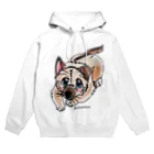 宇寅。の泥棒フェイスの子犬 Hoodie