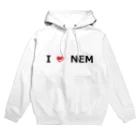 BBdesignのI Love NEM パーカー