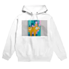 little pandaの「自分の事をシマウマと勘違いしているアルパカの肖像画」 Hoodie