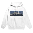 下田村の冠雪した富士山 Hoodie