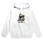 Cody the LovebirdのChubby Bird　サングラスをかけたオカメインコ Hoodie