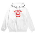 AKIRAMBOWのSpoiled Rabbit & Smile Person - RED / あまえんぼうさちゃんとあのひと - レッド Hoodie