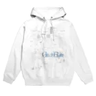 GlitchBuiltのWhite noise (GlitchBuilt Logo) Hoodie