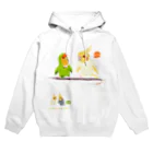 LittleLoroのCotolyrica ルチノーオカメインコとラブバード コザクラインコ Hoodie