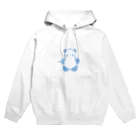 SIRO%(しろぱーせんと)のSIROPANDAワンポイント（大）（Blue） Hoodie