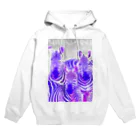 MiYoKa-BISHのPurple Zebra by MiYoKa-BISH Hoodie