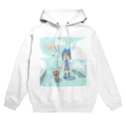 オポッサムのお店やさんの夏のお散歩 Hoodie