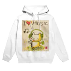 KIYOKA88WONDERLANDの音楽好きねこちゃん Music Kitty Hoodie