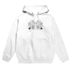 chabiのflower dance/monotone Hoodie