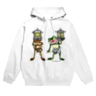 もむのふの爬虫類グッズやさんの龍燈鬼・天燈鬼コンビプリント Hoodie