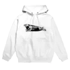 ぴすぴすのホネアザラシ ブラック Hoodie