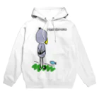 ハシビロコウさんグッズ販売★★ＦＡＮショップ★★のハシビロコウさん、お魚見っけ！ Hoodie