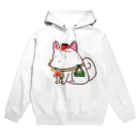 ムンムン&キュピロニウスのアトリエSUZURI店のお伊勢参りに辿り着けないおかげ犬さん  Hoodie