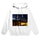 蒼い狐の金網 Hoodie