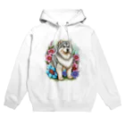 znbmsrrの花アラスカの子犬。 愛犬家のためのキュートなデザイン。 Hoodie