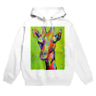 13's SHOPのgiraffe キリン Hoodie