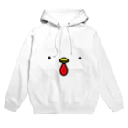 ぼんじり🐔✣レジン創作・にわとりグッズ✣のにわとりどあっぷ　 Hoodie