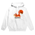 SUNDAYS GRAPHICSのゆっくリス (茶色ロゴ) Hoodie