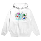 yamamotoeriのヤマモトエリ　ふうじんらいじん(ブルー) Hoodie