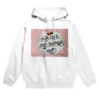  猫とワオキツネザルとモモンガ のワオキツネザルと椿 Hoodie