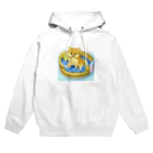 元ソムリエ今ソムリ絵あざらしば子のグッズ売り場の銭湯豆柴　ふろすけくん Hoodie