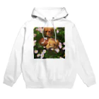 あとりえkittenのダックスのマロンとカプチーノと花畑 Hoodie