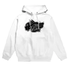 荒塚オガミのグッズショップ（SUZURI店）のWorship(ロゴ黒) Hoodie