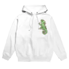 モヒコンのカメレオンが付いてるよ Hoodie