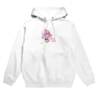 はりねずこのイラストのゲームオン！モモちゃん Hoodie