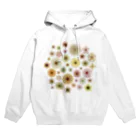 kimchinのやさしい色合いの花柄 Hoodie