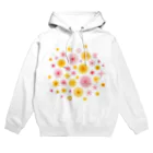 kimchinの華やかな色合いの花柄 Hoodie