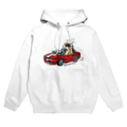 ねこましょのわるそうなネコ オープンカー Hoodie