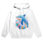 dolphineの可愛いイルカ Hoodie