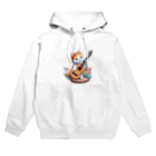 dolphineのギターを弾く可愛い猫 Hoodie